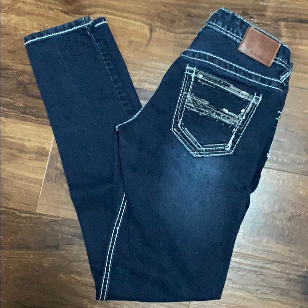 Dark Wash Maurice’s Skinny Jeans‼️